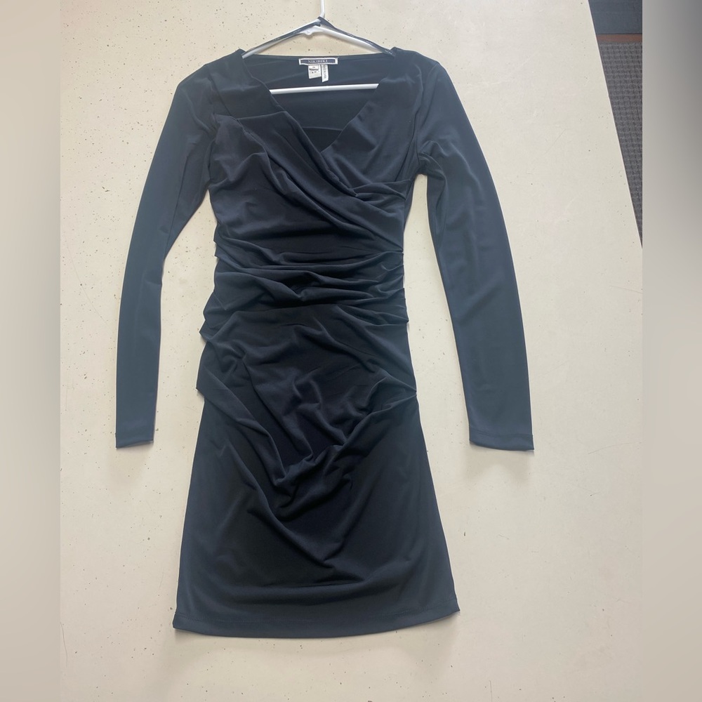 Nikibiki Black Fitted Long Sleeve Mini Dress